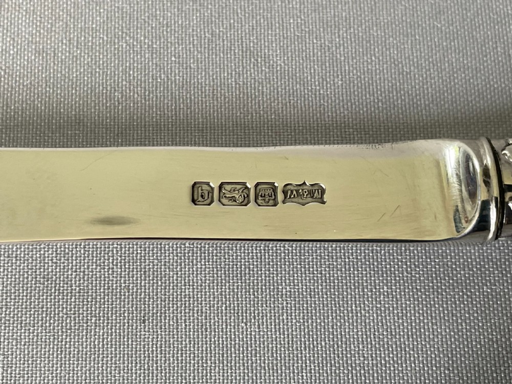 An attractive Edwardian silver bladed letter opener View III