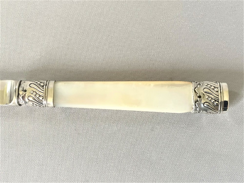 An attractive Edwardian silver bladed letter opener View IV