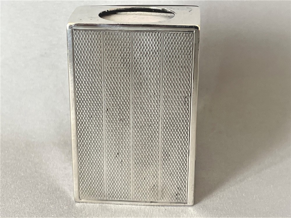 A superb silver & tortoiseshell match box holder View V