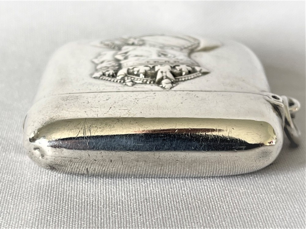 A Royal Coronation commemorative silver vesta View V
