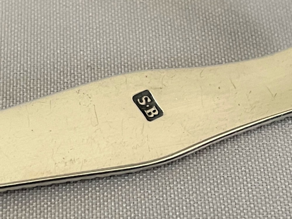 A Susannah Barker pair of 18th Century silver tongs View IV