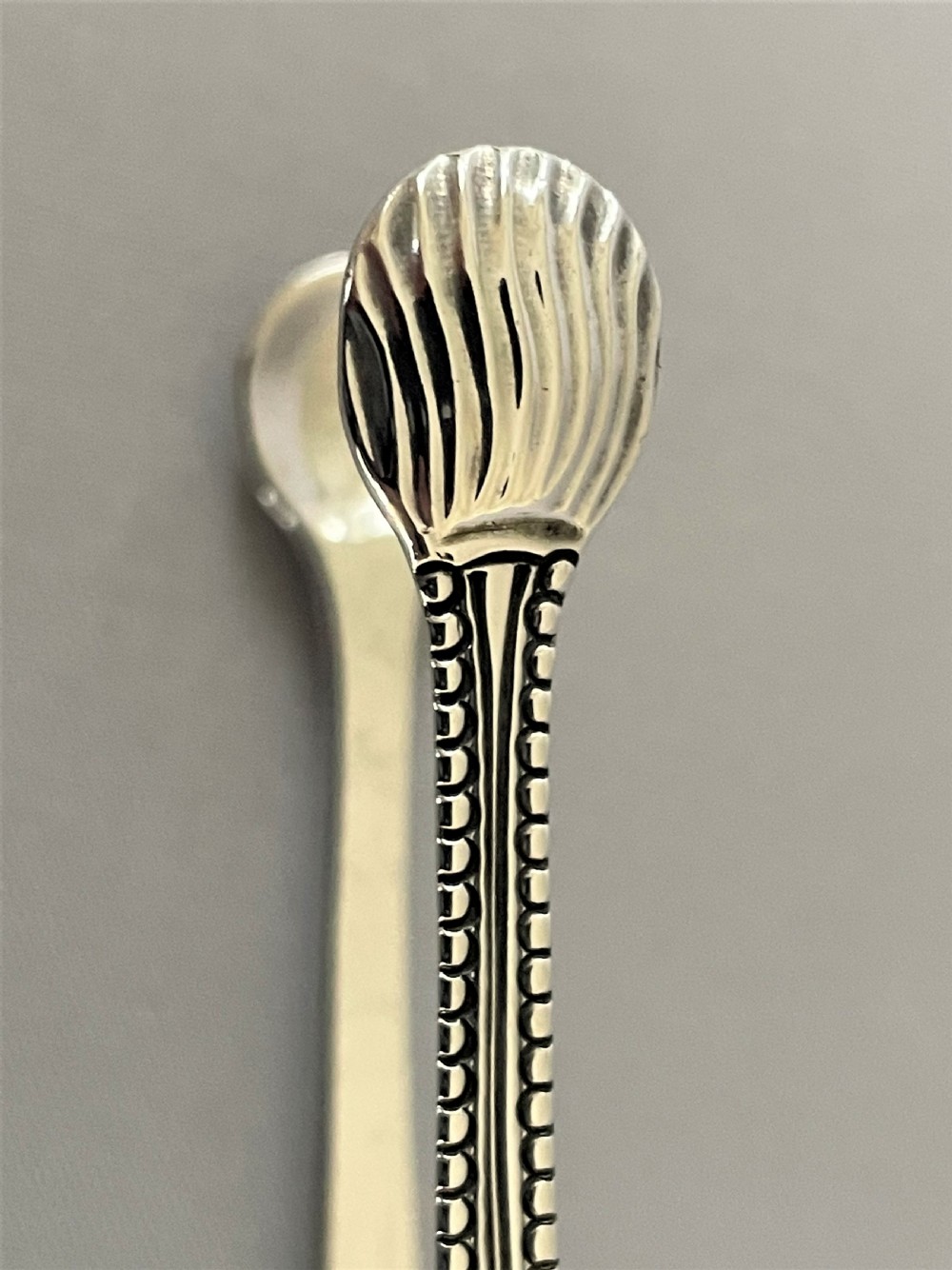 A Susannah Barker pair of 18th Century silver tongs View VI