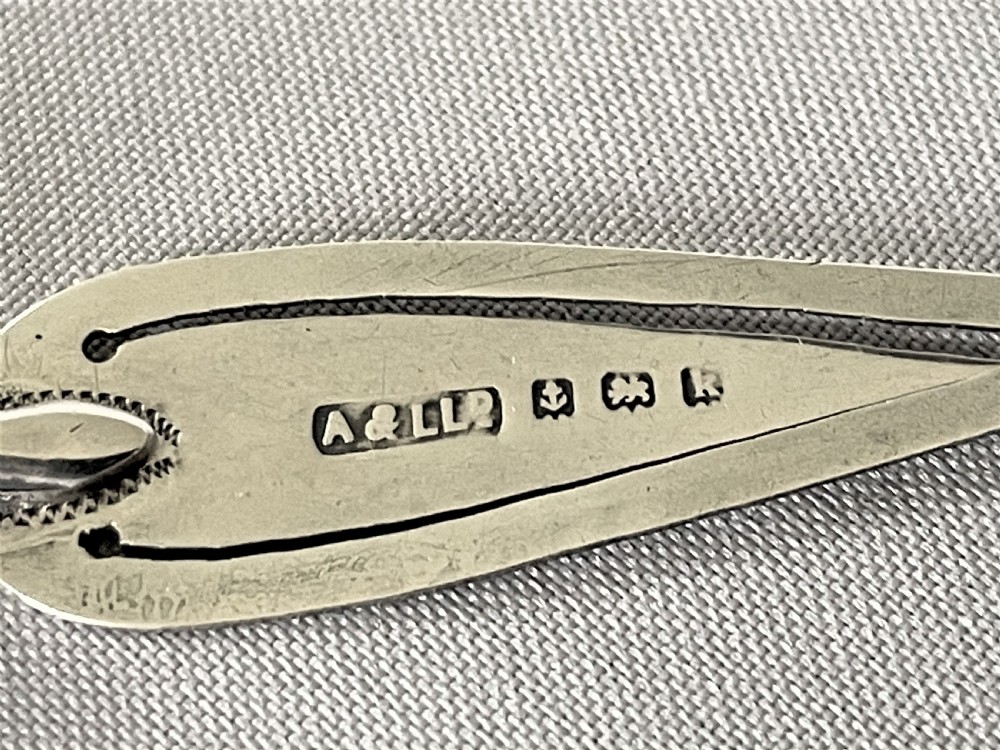 A most unusual thistle trowel Edwardian silver bookmark View IV