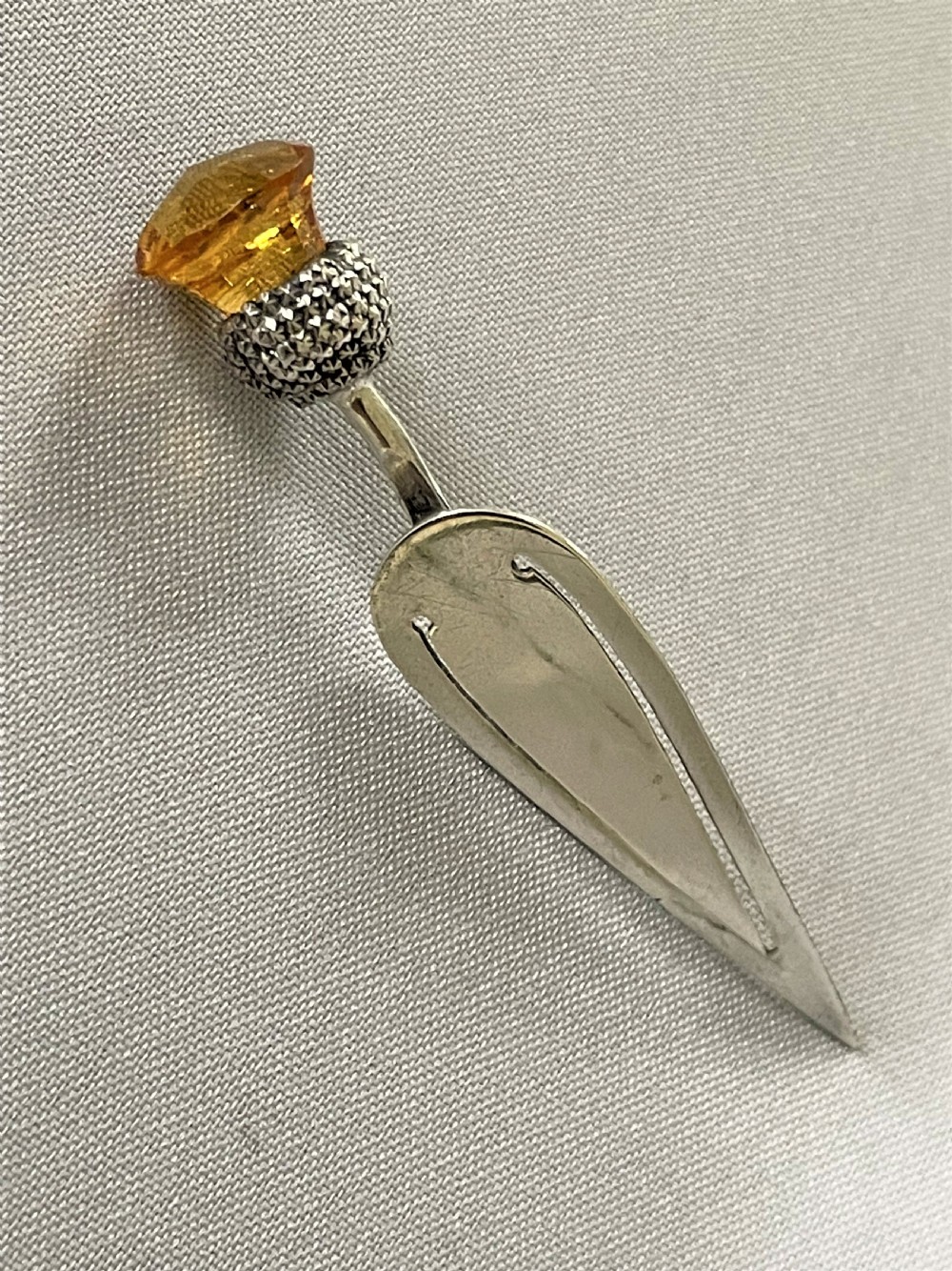 A most unusual thistle trowel Edwardian silver bookmark View VI