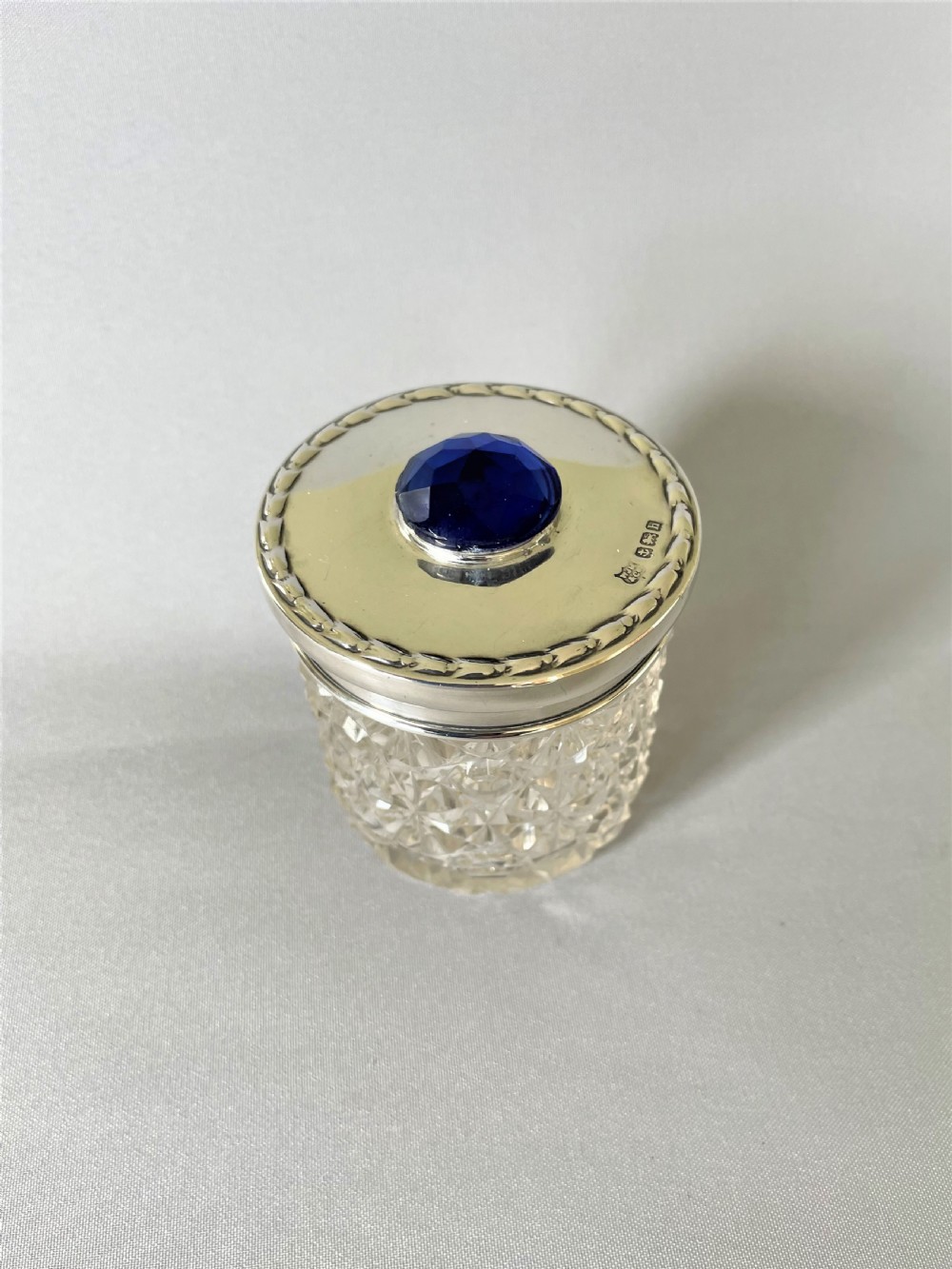 An Edwardian Silver Lidded Trinket Pot View II