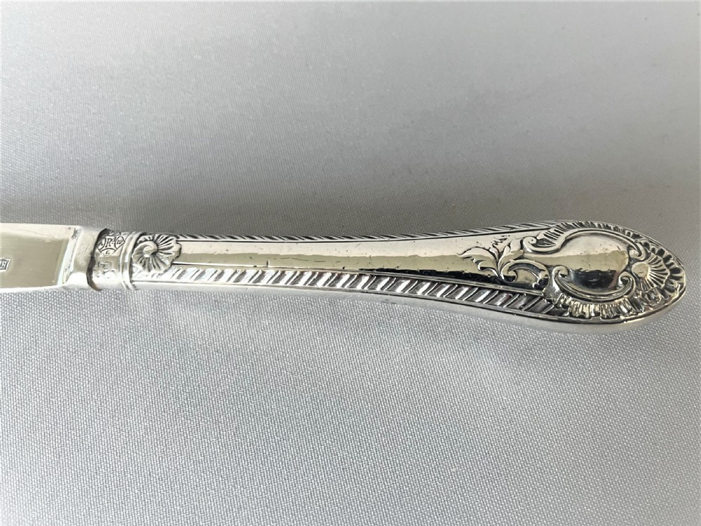 A stylish all silver hallmarked Victorian letter opener View III