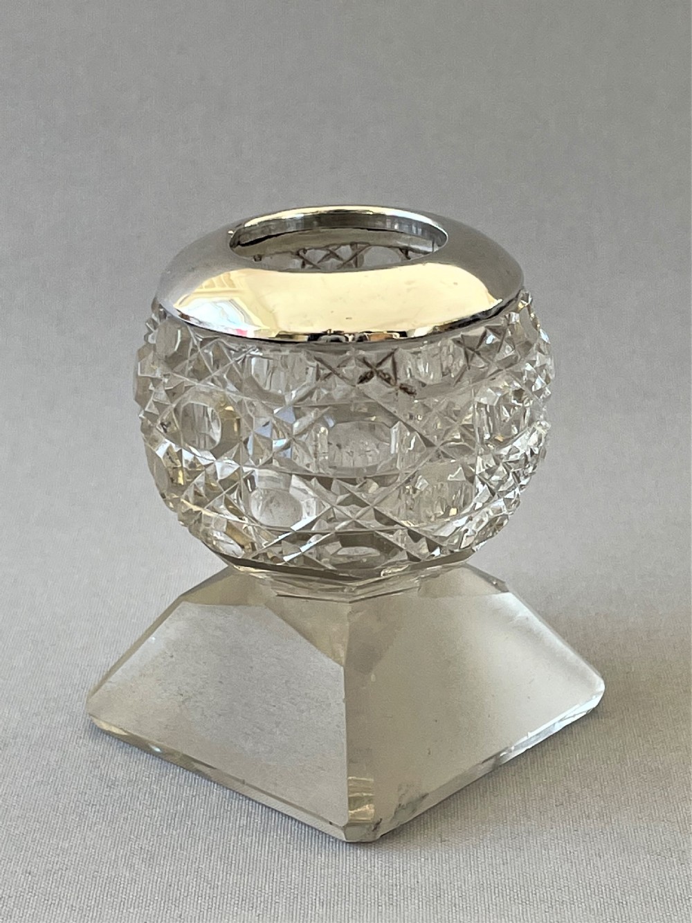 A Most Unusual Edwardian Silver Mounted Match Striker