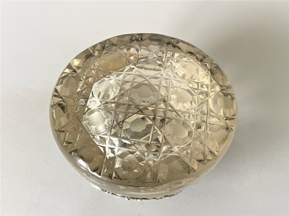 A gorgeous Edwardian silver overlay inkwell View VII