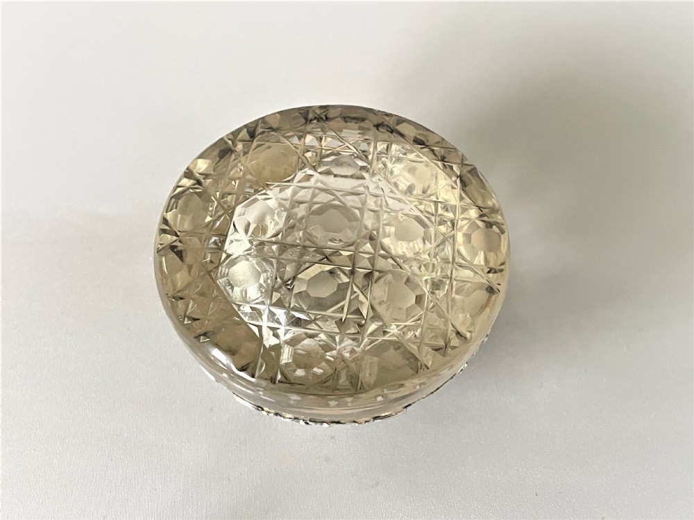 A gorgeous Edwardian silver overlay inkwell View VIII