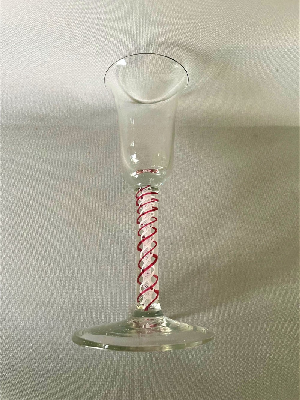 An 18th Century colour twist stem wine glass View VI