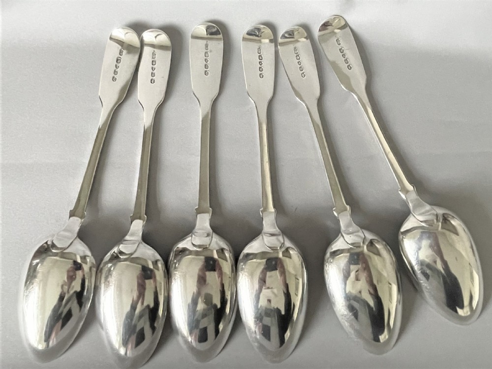 A set of 6 Elizabeth Eaton Victorian silver table spoons View V