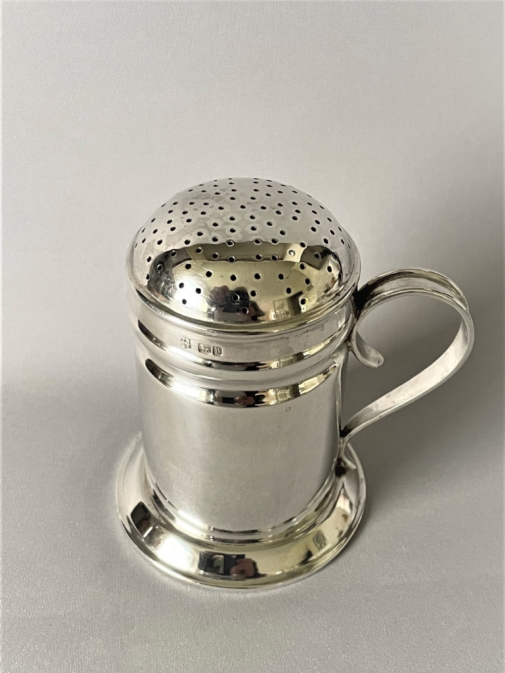 A Superb George V Silver Flour Dredger/Sugar caster