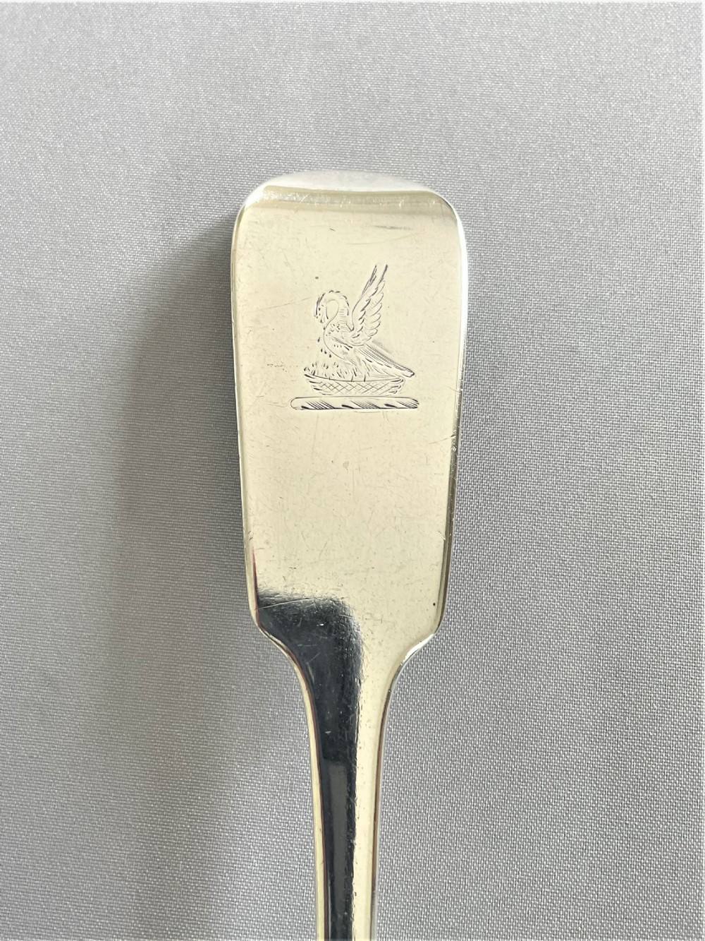 A Handsome Victorian Irish Silver Basting/stuffing Spoon View II