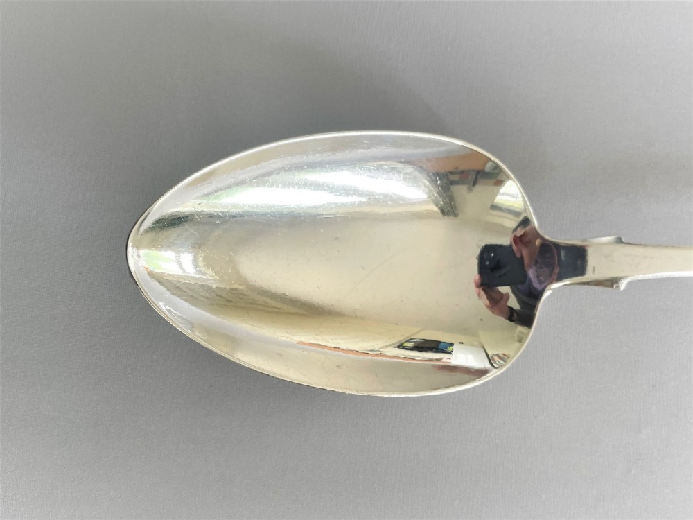 A Handsome Victorian Irish Silver Basting/stuffing Spoon View IV