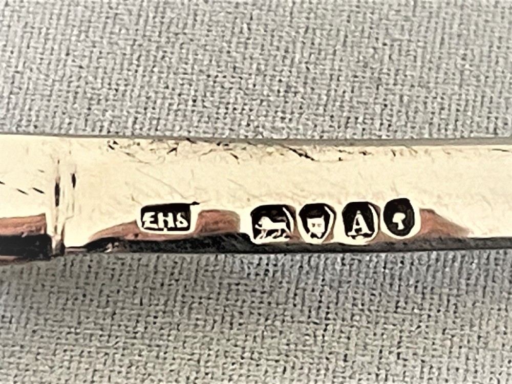 A superb Victorian silver miniature sword letter opener View III