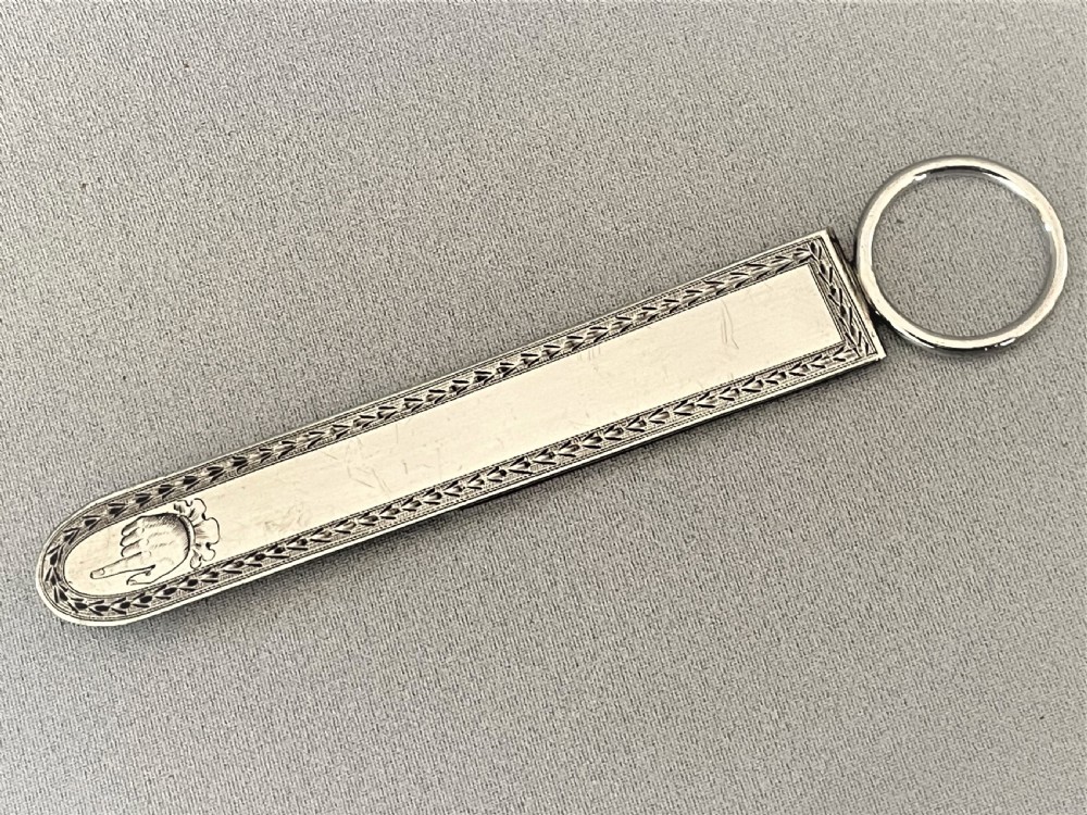 A superb William IV engraved silver bookmark View II