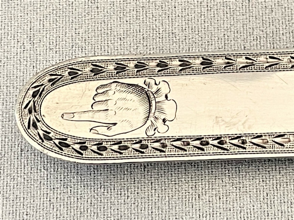 A superb William IV engraved silver bookmark View III