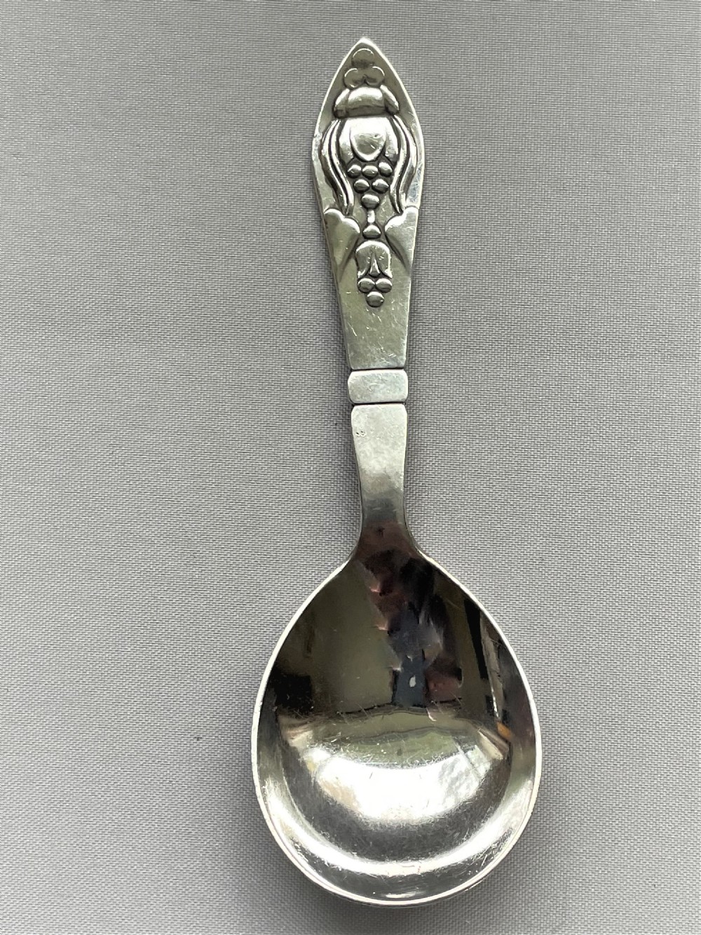 A Fine George Jensen Silver Caddy Spoon