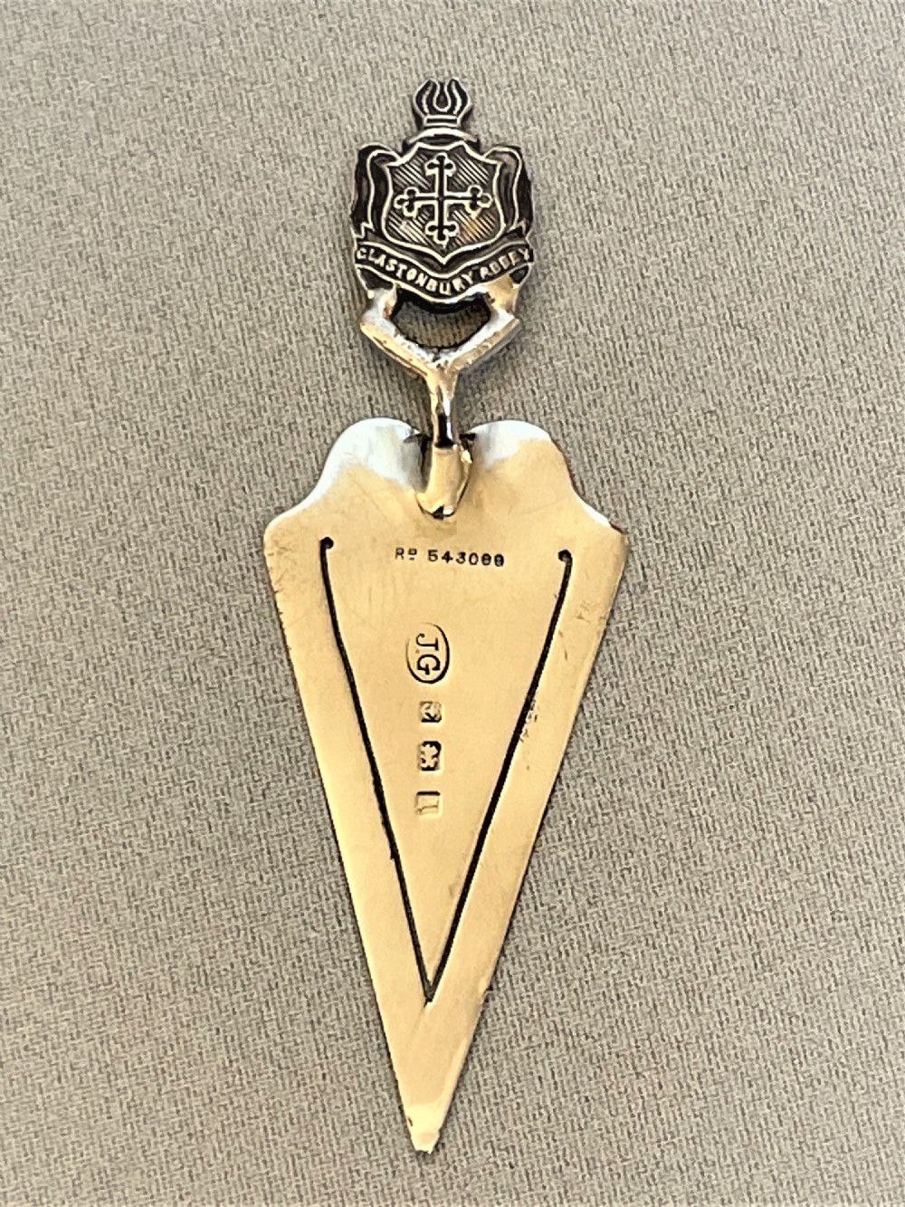 A rare Guernsey Edwardian silver bookmark