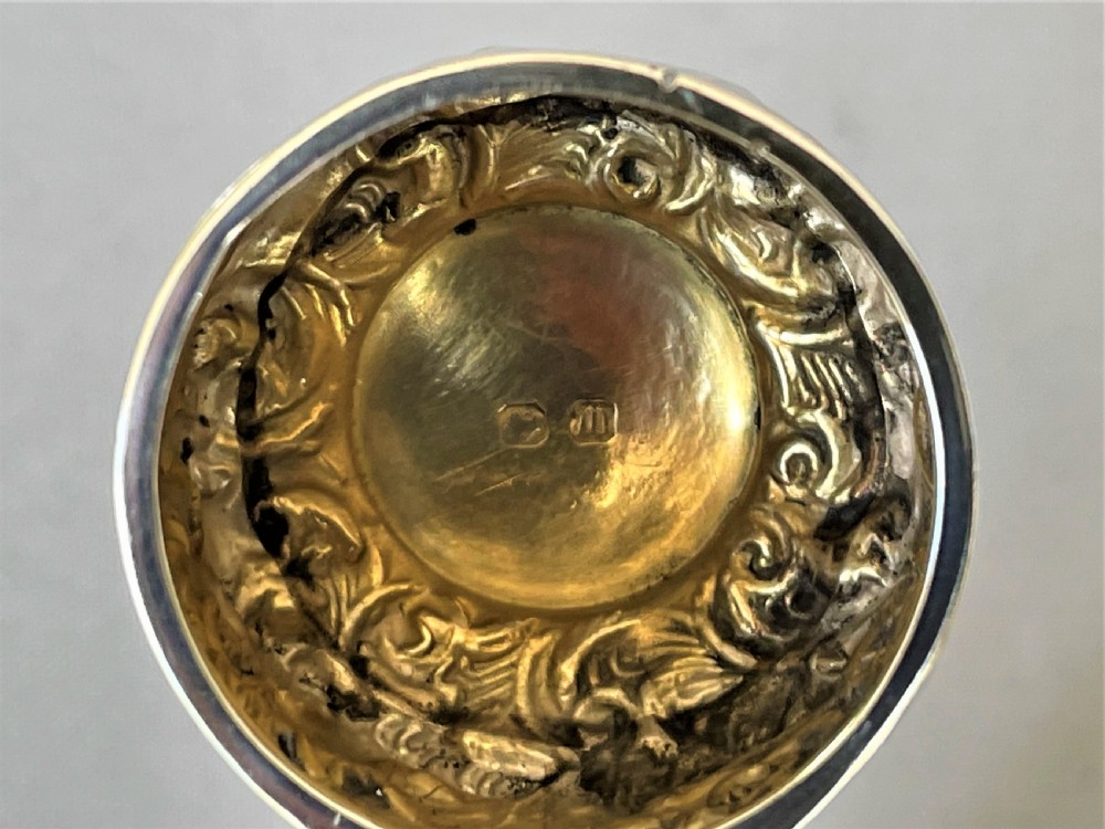 An unusual Victorian Silver Mounted Scent Bottle View VIII