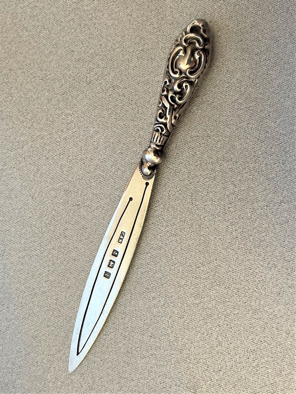 An Edwardian silver novelty 'sword' bookmark View II