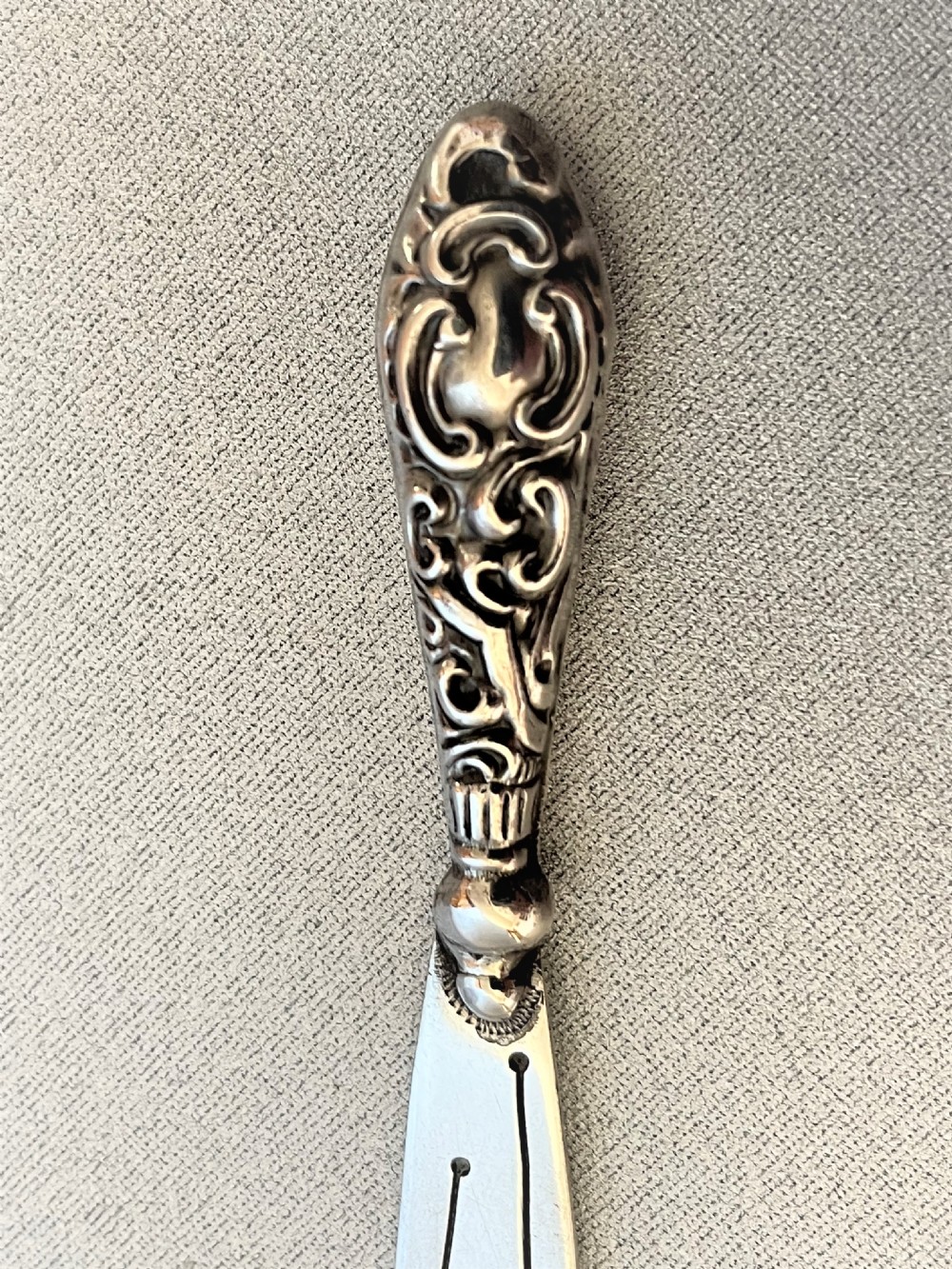 An Edwardian silver novelty 'sword' bookmark View III