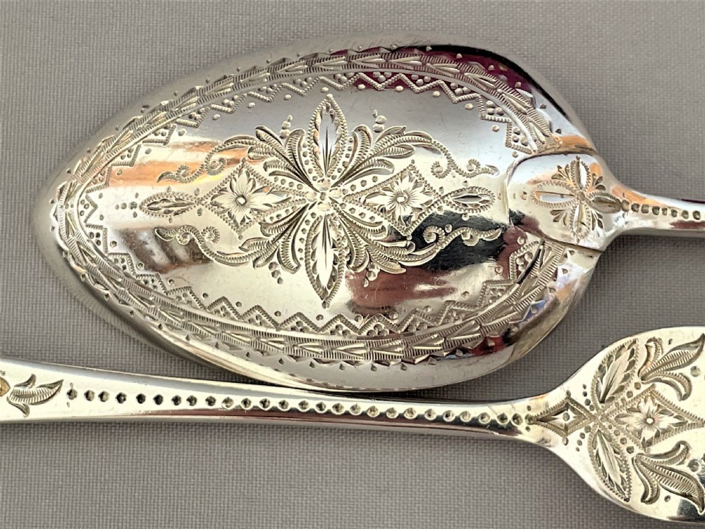 A fine boxed Victorian silver Christening set View V
