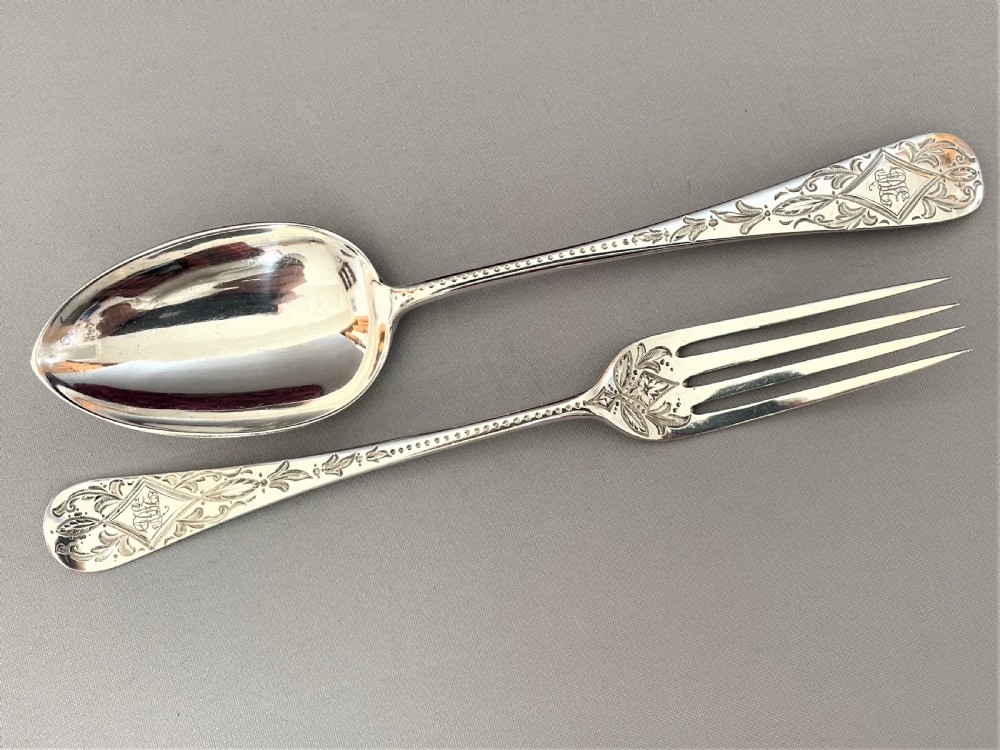 A fine boxed Victorian silver Christening set View VI
