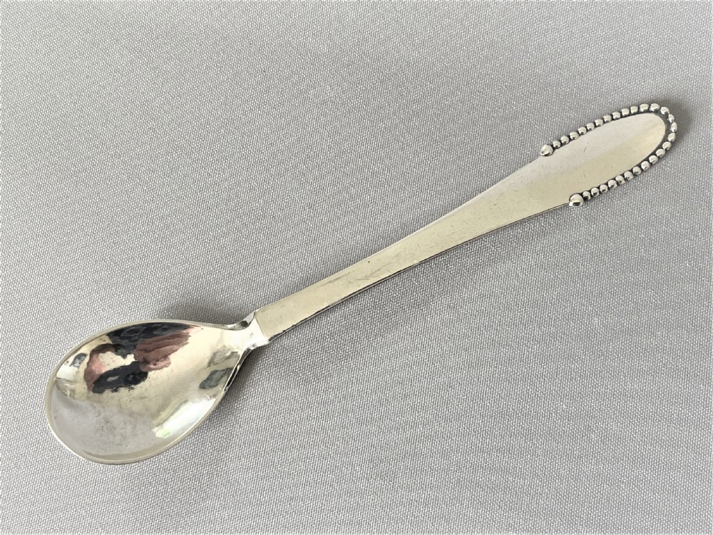 A gorgeous Georg Jensen silver preserve/condiment spoon