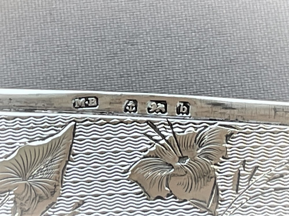 A stunning Edwardian silver card case View V