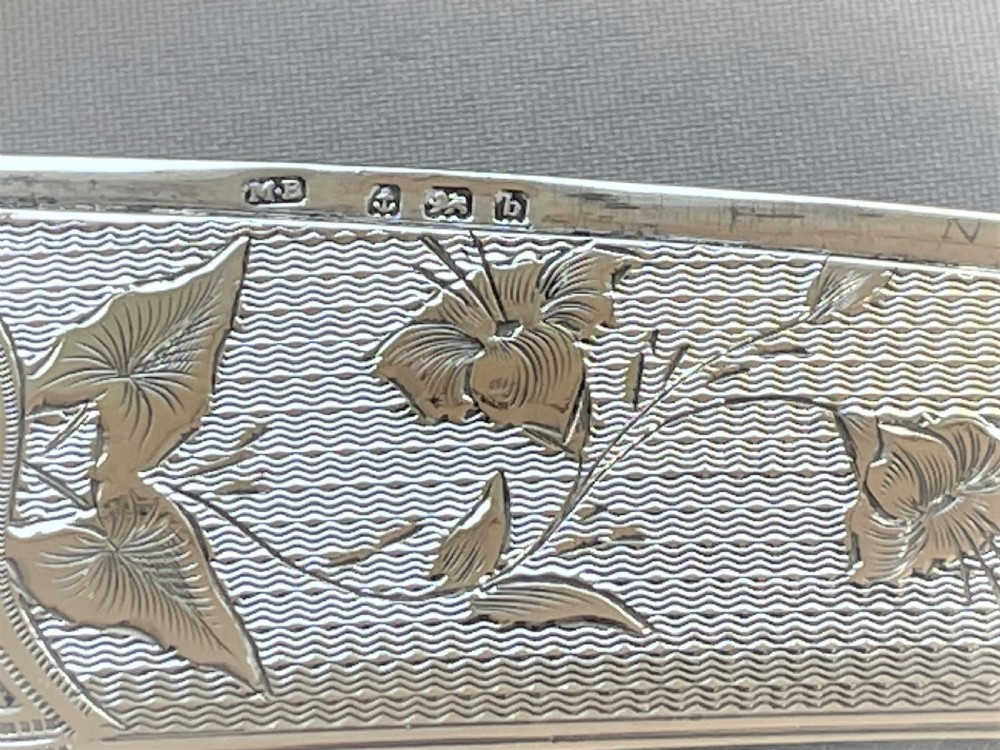 A stunning Edwardian silver card case View VI