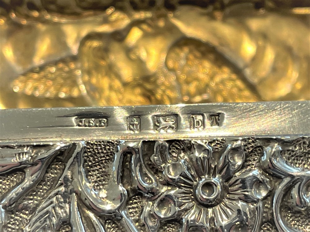 A fabulous Edwardian silver ring box View VIII