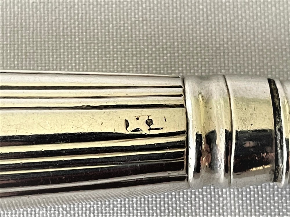 A rare set of 6 Georgian silver knives View VI