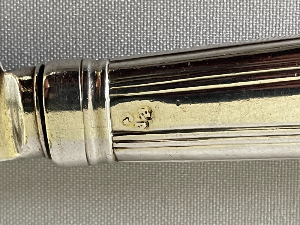 A rare set of 6 Georgian silver knives View VII