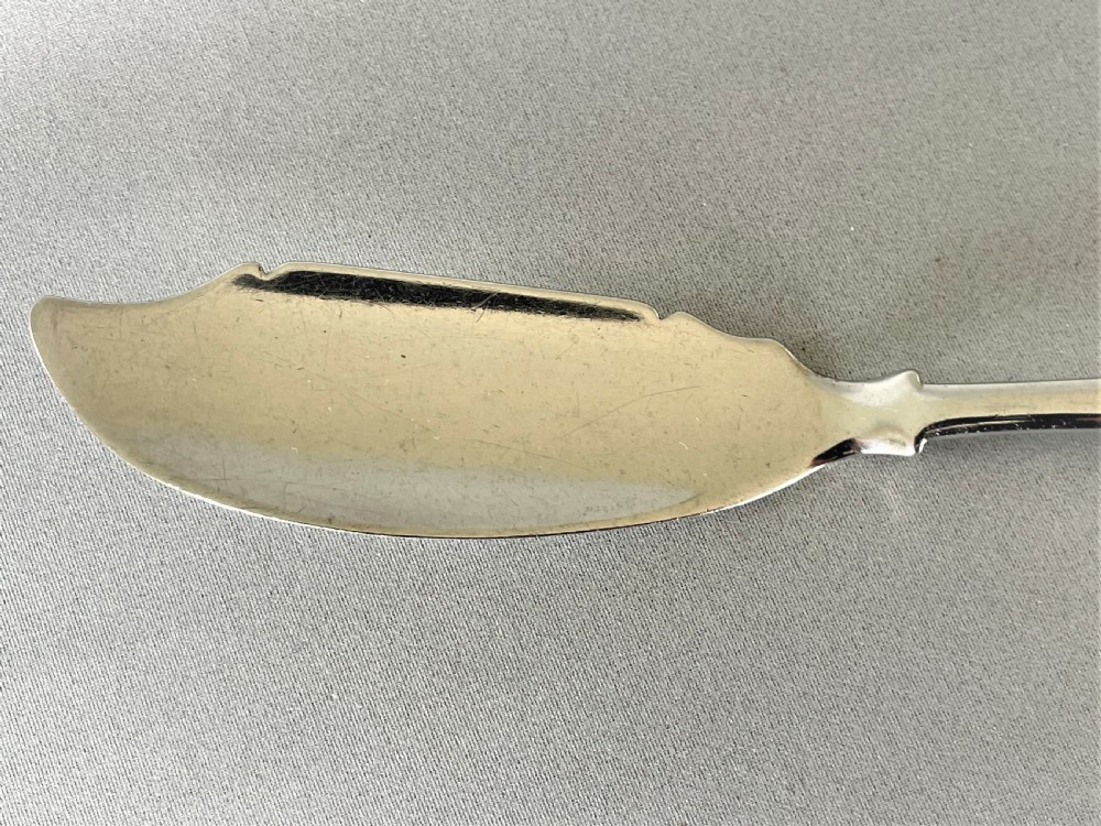 A Georgian Irish silver butter knife View II