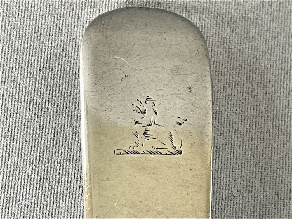 A Georgian Irish silver butter knife View III