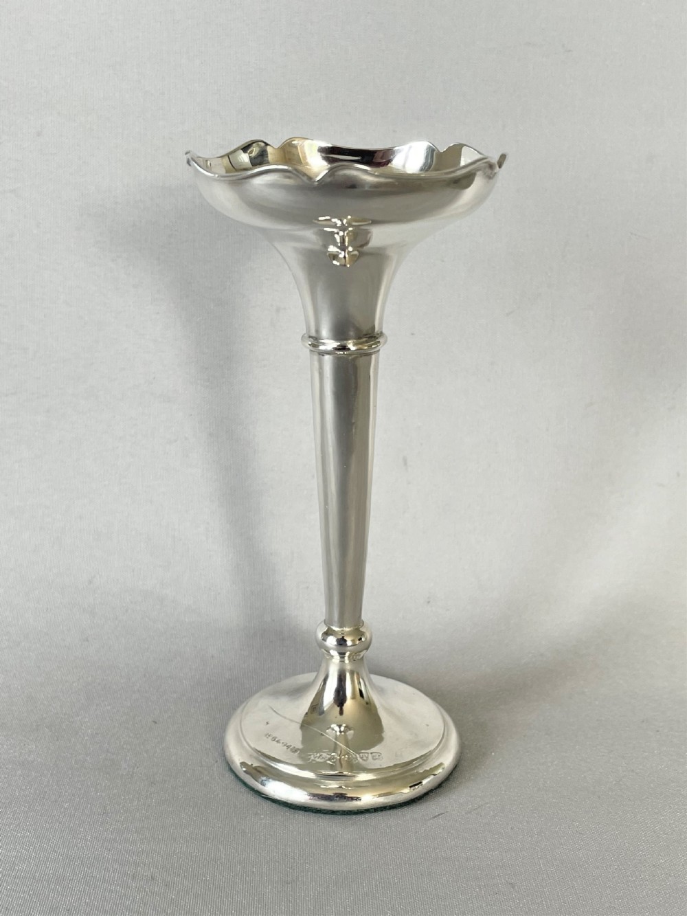 A Chester silver small posy vase 