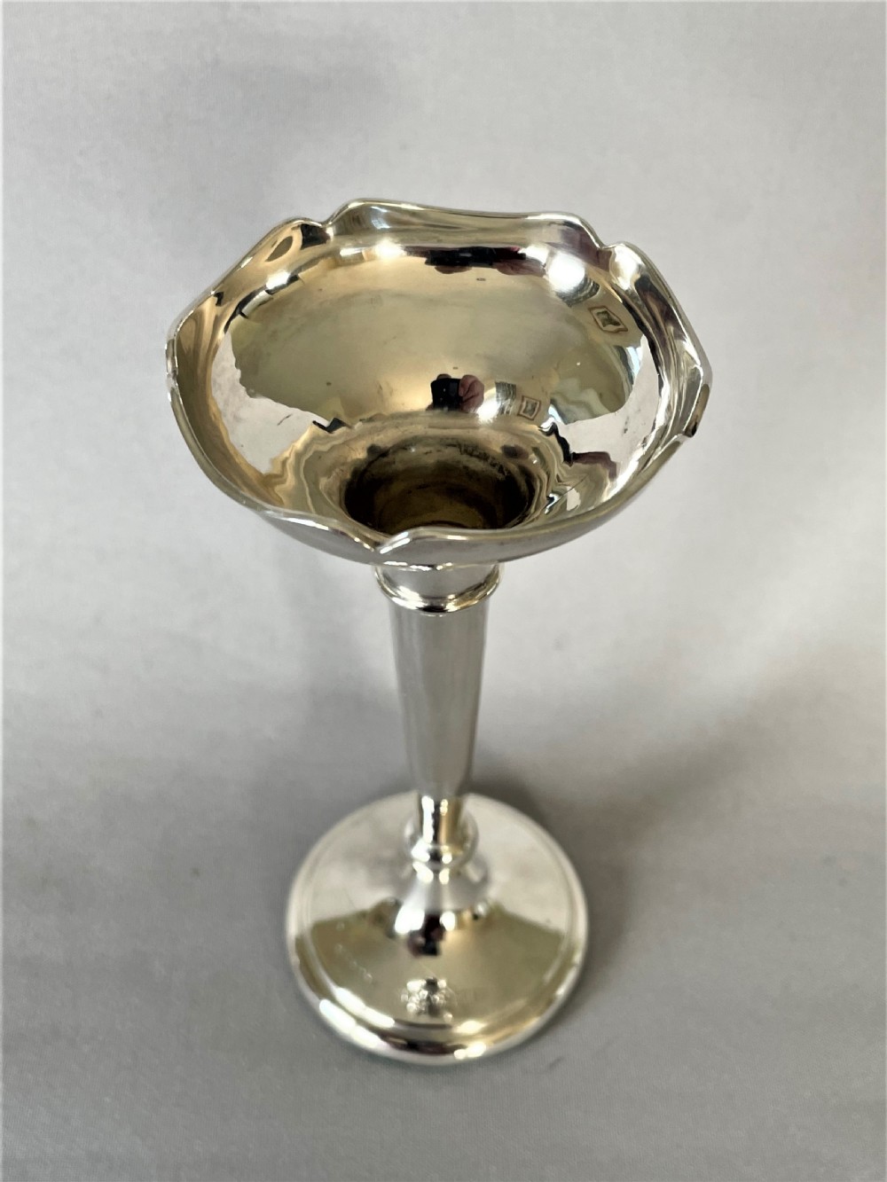 A Chester silver small posy vase  View II