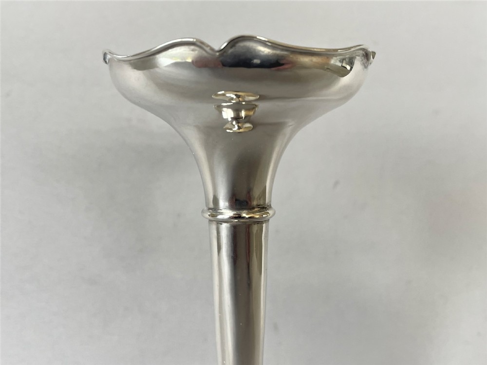 A Chester silver small posy vase  View III