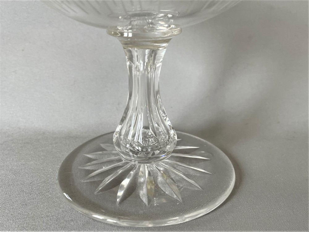 A charming Victorian etched glass sweetmeat bowl View III