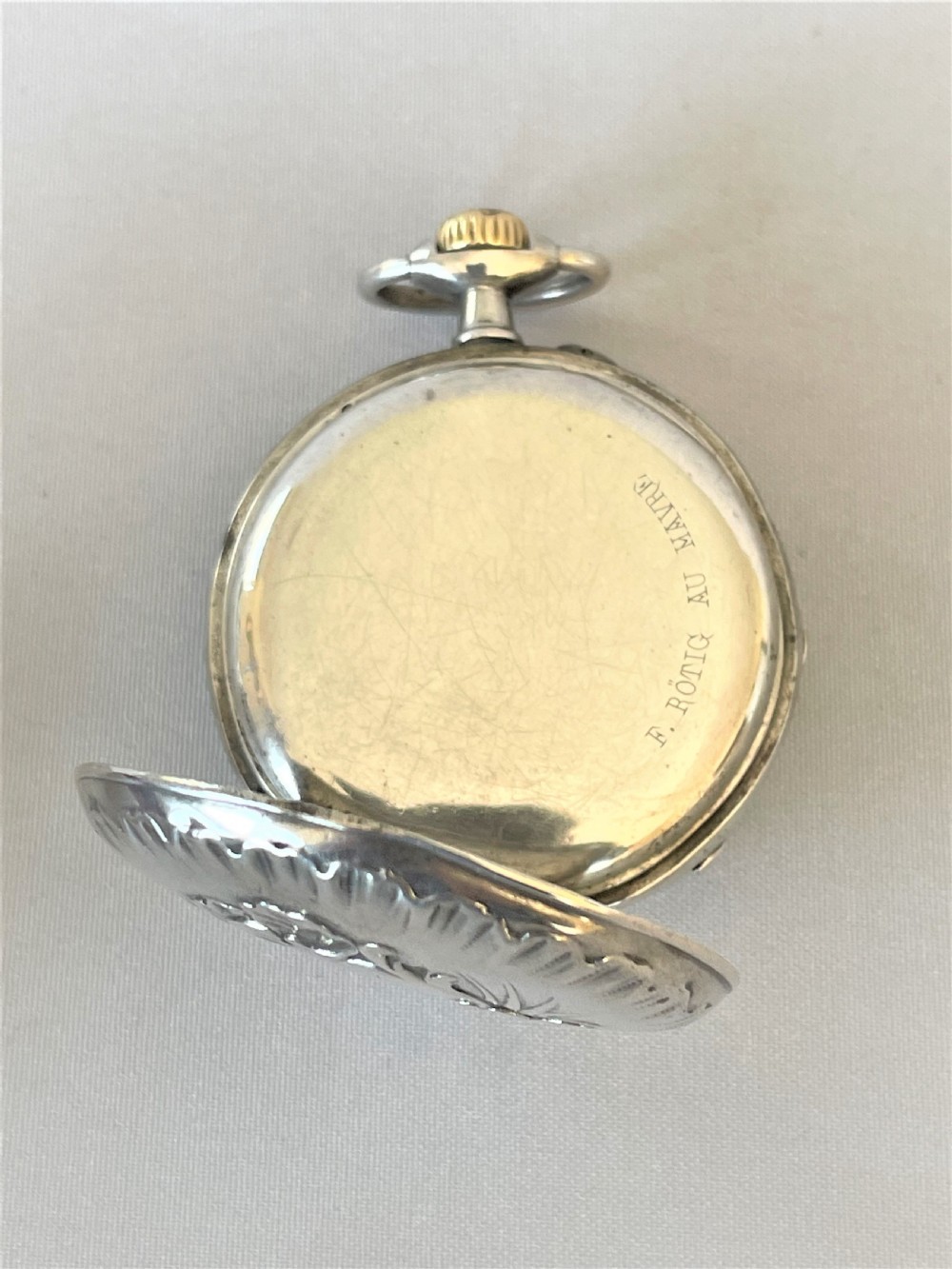 A superb Victorian silver travelling watch case/clock View IX