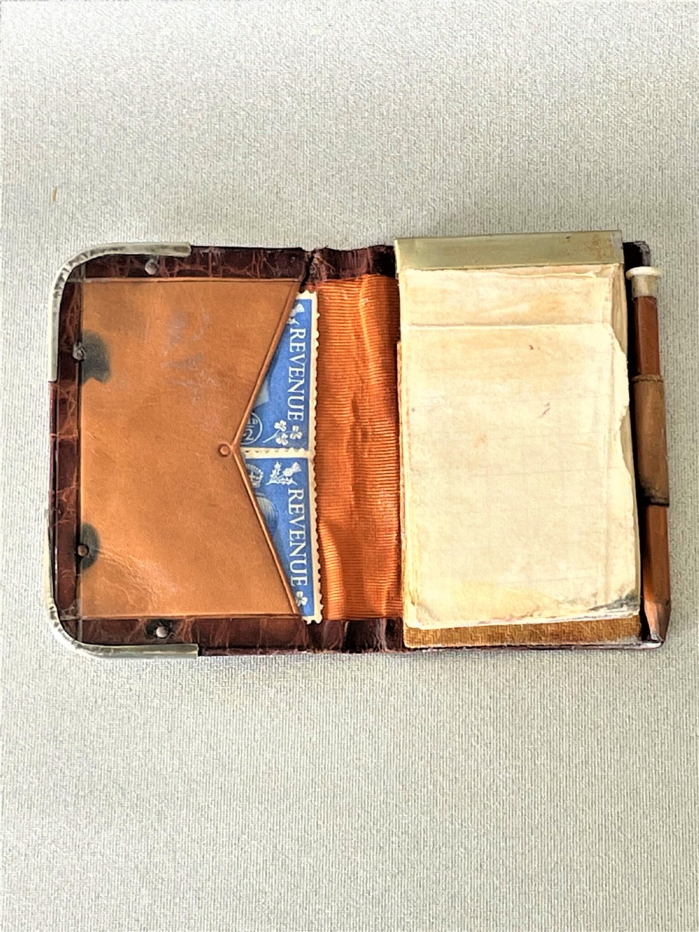 A charming small silver mounted aide memoire View IV