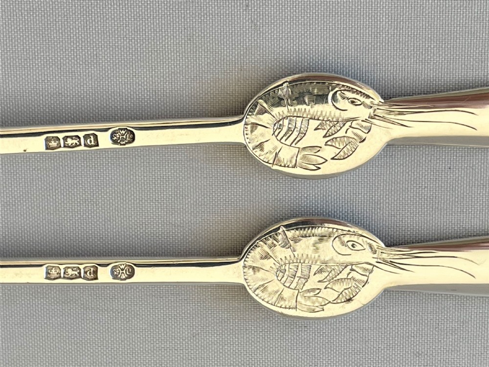 A Superb Pair Of Hallmarked Silver Lobster Picks View IV