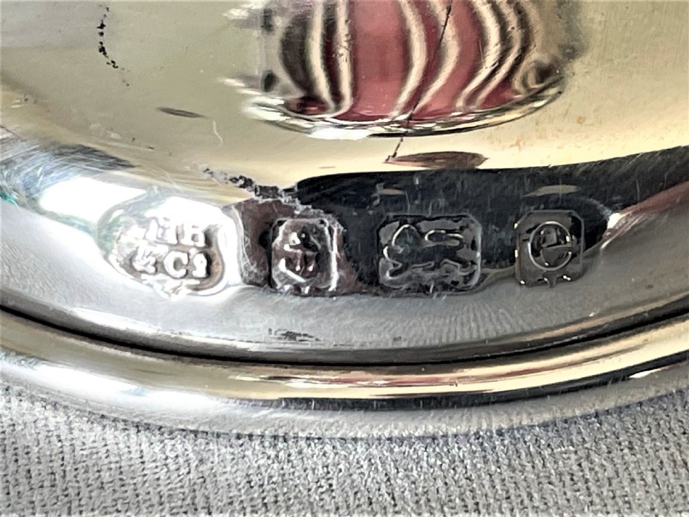 A pretty Edwardian silver & cranberry glass bud vase View III