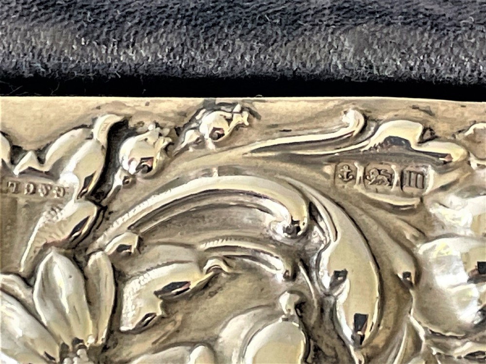 A lovely silver cased trinket box with pin cushion lid View VIII
