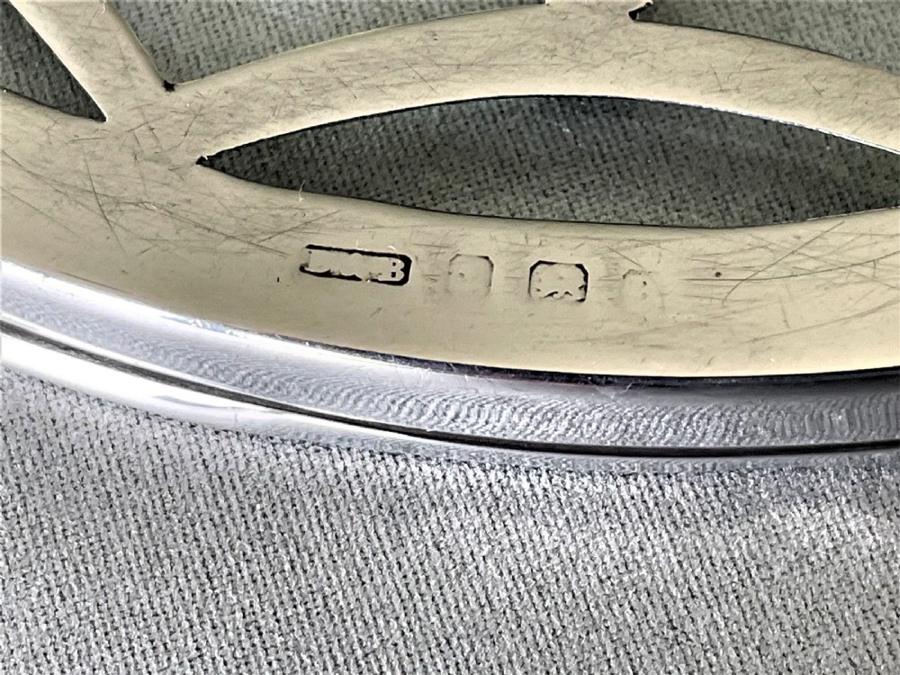 A gorgeous silver mounted teapot stand/coaster View IV