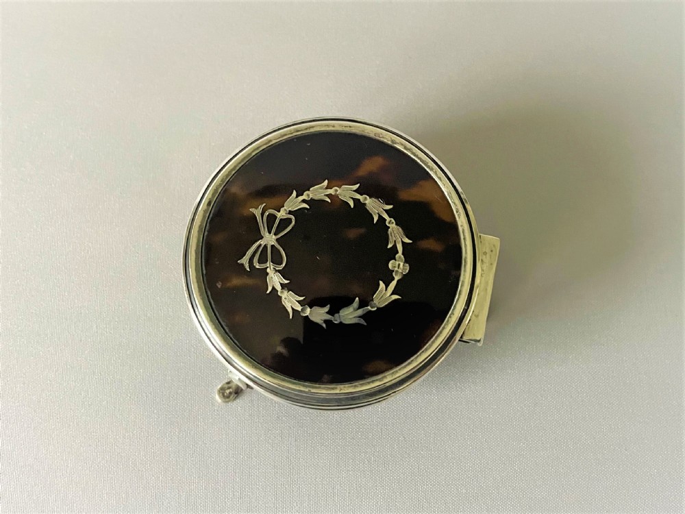 A lovely Silver & Tortoiseshell Trinket Box View III
