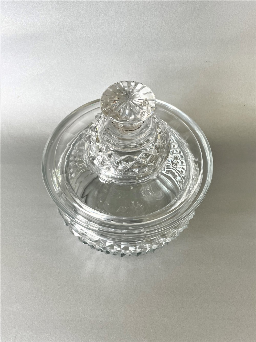 A fabulous Regency period cut glass butter dish View IV