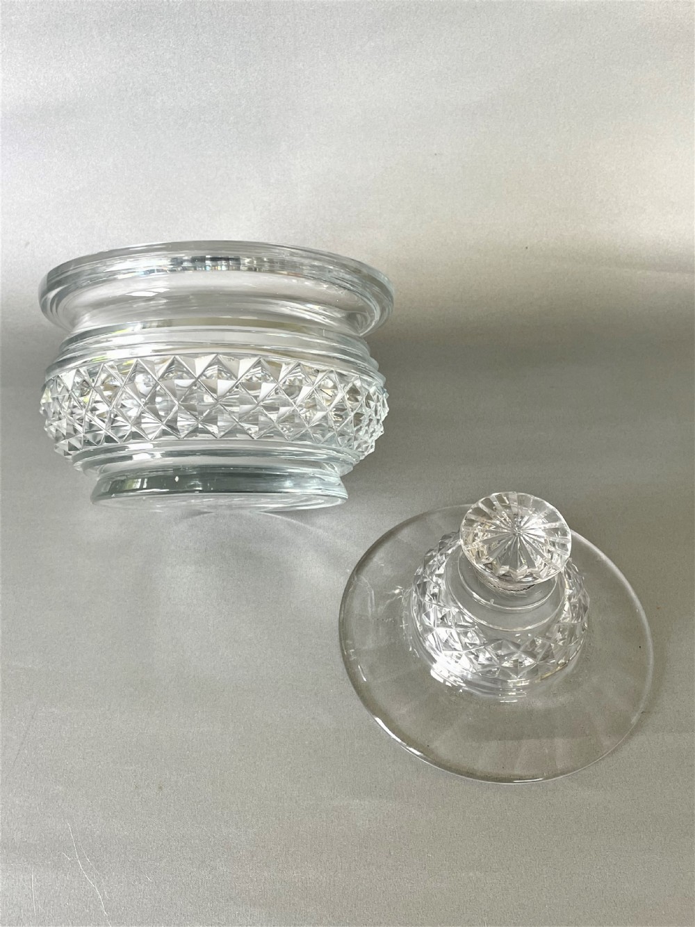 A fabulous Regency period cut glass butter dish View VII