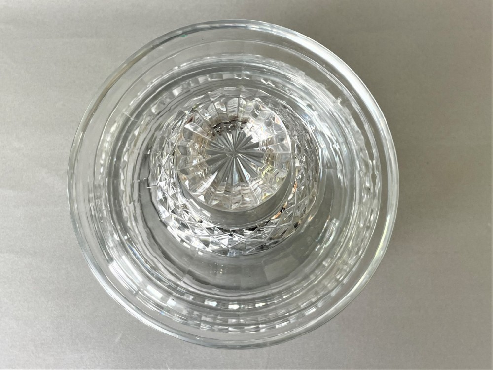 A fabulous Regency period cut glass butter dish View IX